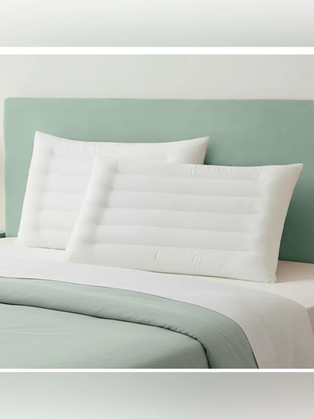 SILUI Ultra Thin Flat Pillows for Sleeping 2 Inch Height - Standard Size, 20x26”